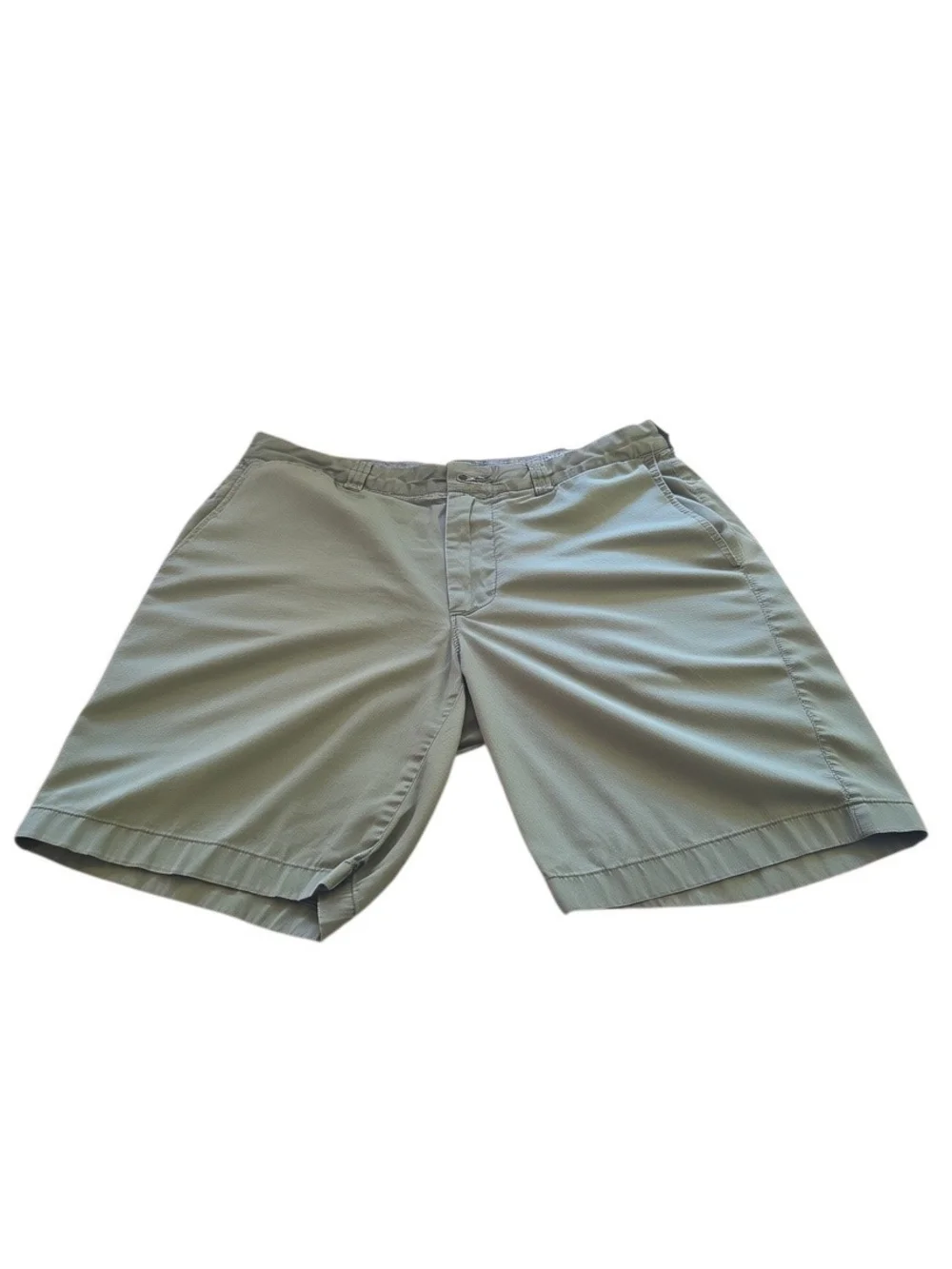 J. Crew Men's Flat Front Shorts in Light Olive